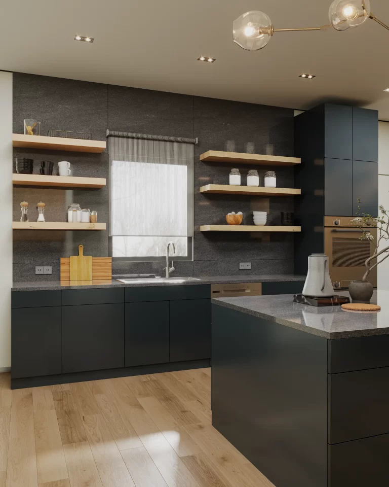 Realm Cabinet - Custom Kitchen Cabinets - Flat Modern Style (2)